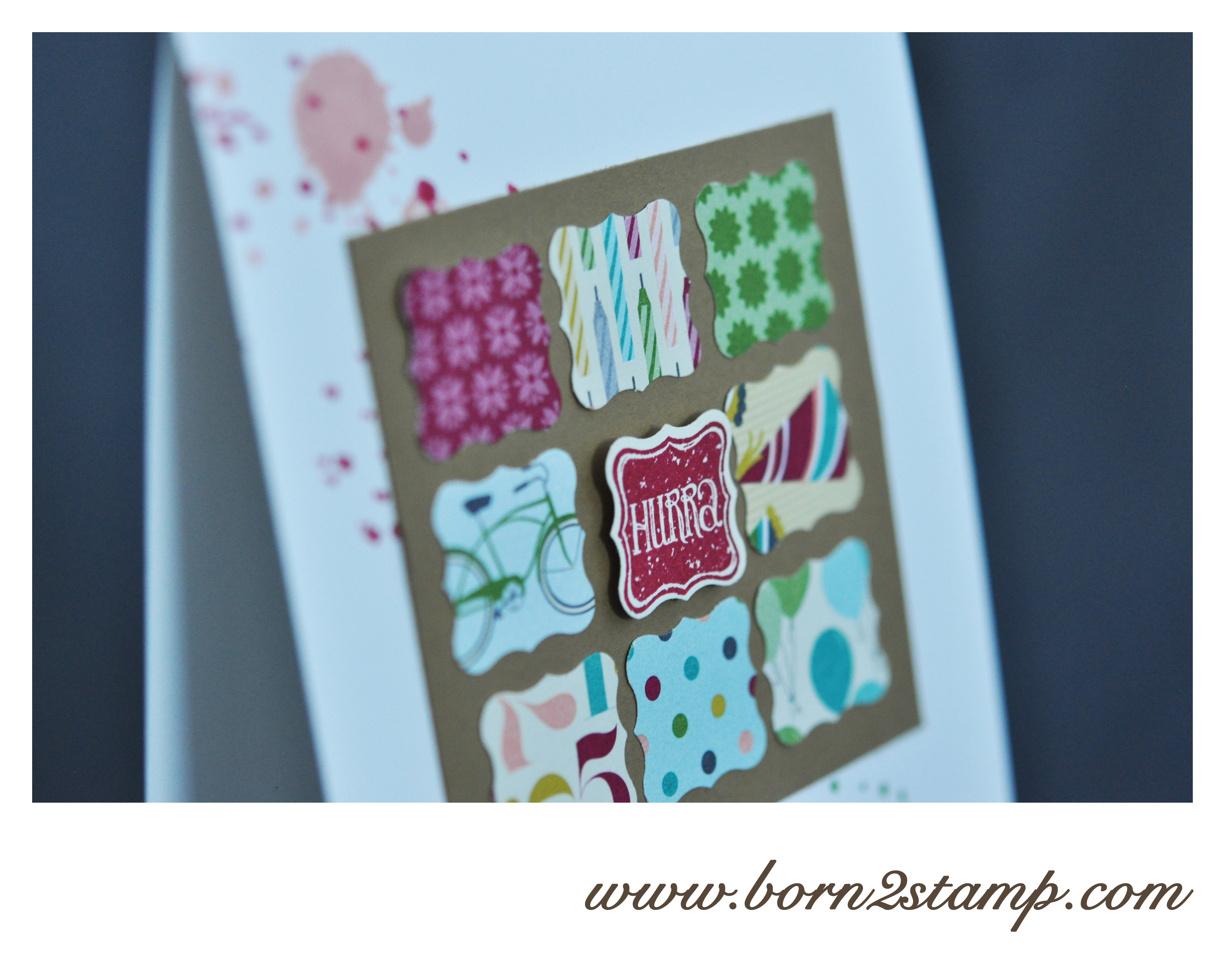 Stampin' UP! Geburtstagskarte mit Gorgeous Grunge Klein aber fein Reliefakzente