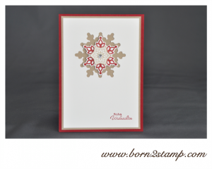 Stampin' UP! Weihnachtskarte mit Festive Flurry