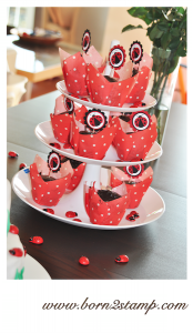 Marienkäferparty Muffin Piekser Ladybug party