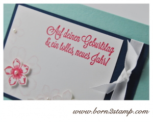 STAMPIN' UP! Geburtstagskarte mit Petite Petals und Flower Shop und Dein Tag