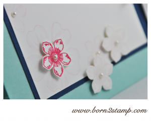 STAMPIN' UP! Geburtstagskarte mit Petite Petals und Flower Shop und Dein Tag