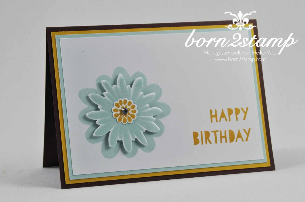 STAMPIN' UP! born2stamp Geburtstagskarte Flower Patch Age Awareness