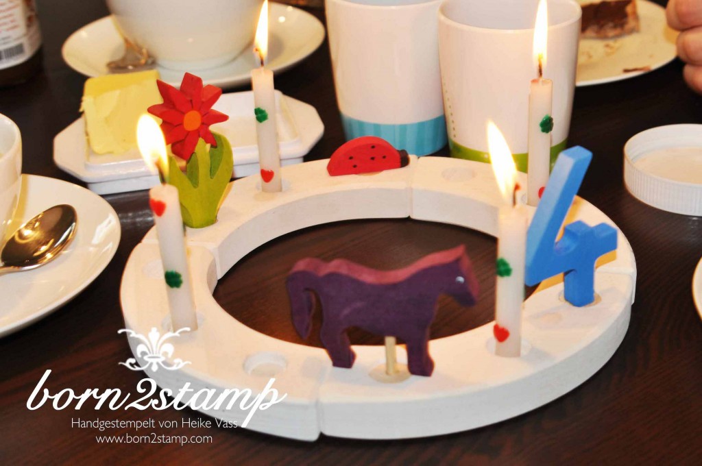 STAMPIN' UP! born2stamp Pferdeparty Kindergeburtstag Geburtstagskerzen horse themed birthday party candles