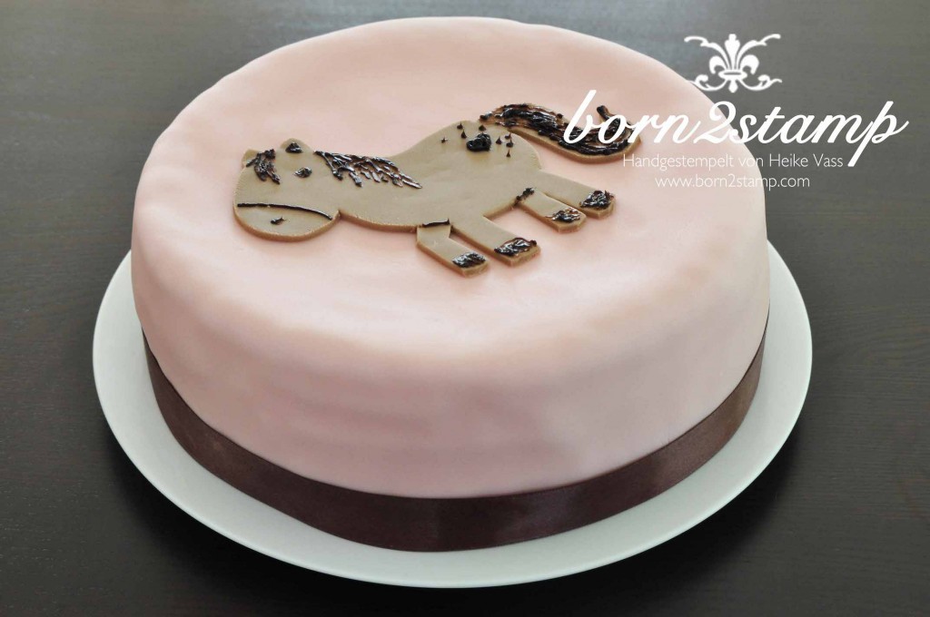 born2stamp Pferd Geburtstagsparty Kuchen Torte Horse birthday party cake