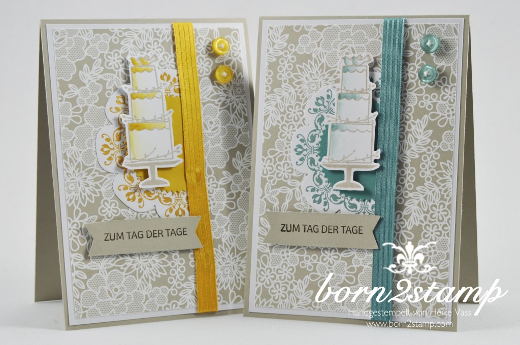STAMPIN' UP! born2stamp Hochzeitskarte - wedding - Daydream Medallion - Perfekter Tag - Starburst Framelits - Floral Frames Framelits - DSP Trau Dich