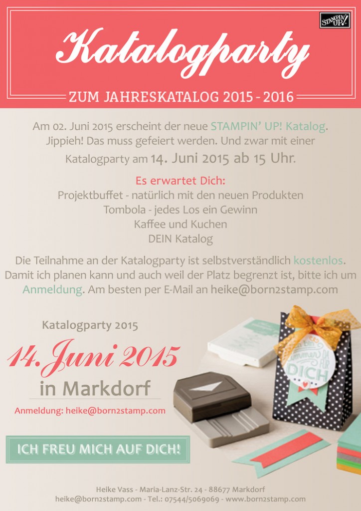 STAMPIN' UP! Katalogparty 2015