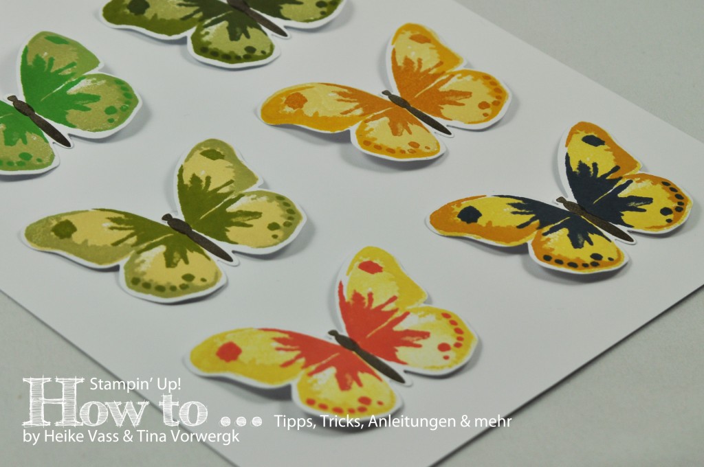 born2stamp How to... STAMPIN' UP! Watercolor Wings 32 Farbkombinationen / color combinations