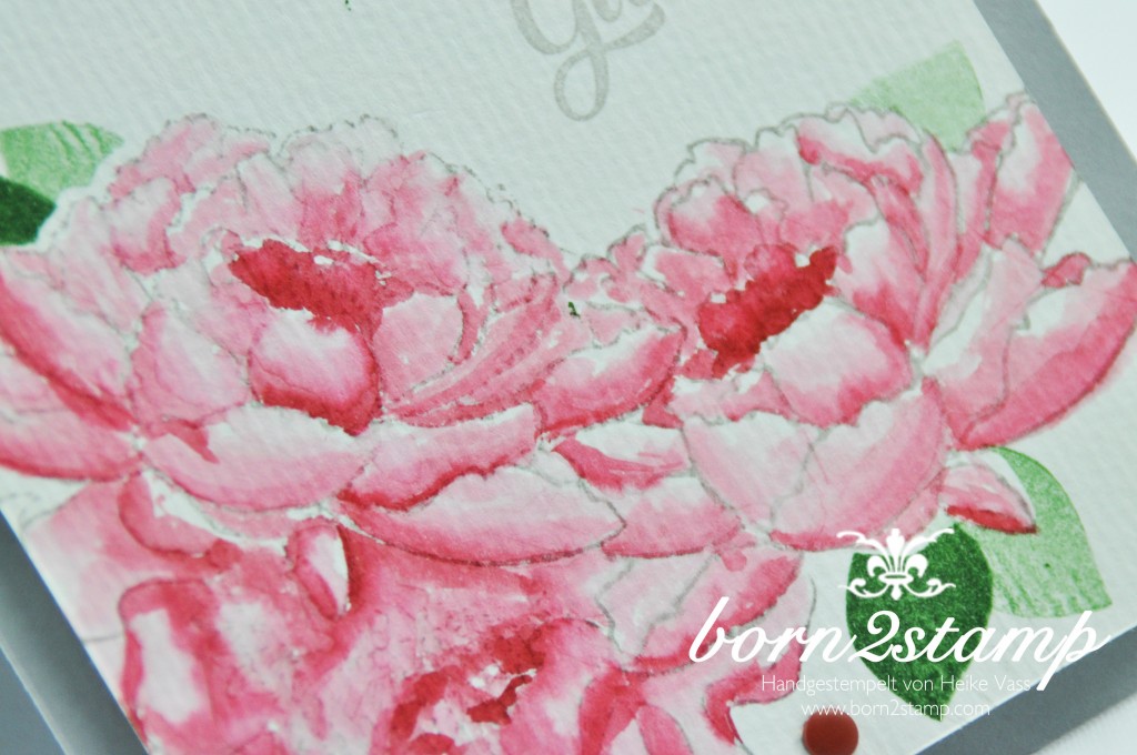 born2stamp STAMPIN' UP! Geburtstagskarte - Blended Bloom - Alles wird gut - Flower Patch- Grusselemente