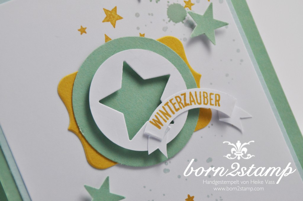 born2stamp STAMPIN' UP! Weihnachtskarte - Froehliche Stunden - Perpetual Birthday Calendar - Sterne