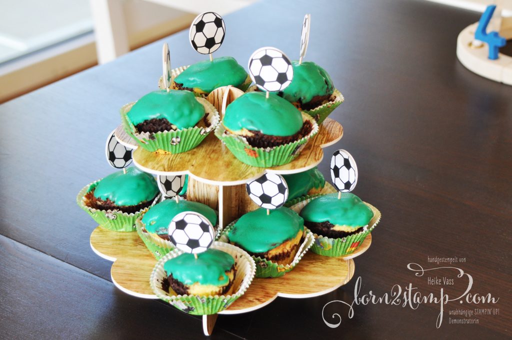 born2stamp STAMPIN' UP! Fussball-Party Muffins