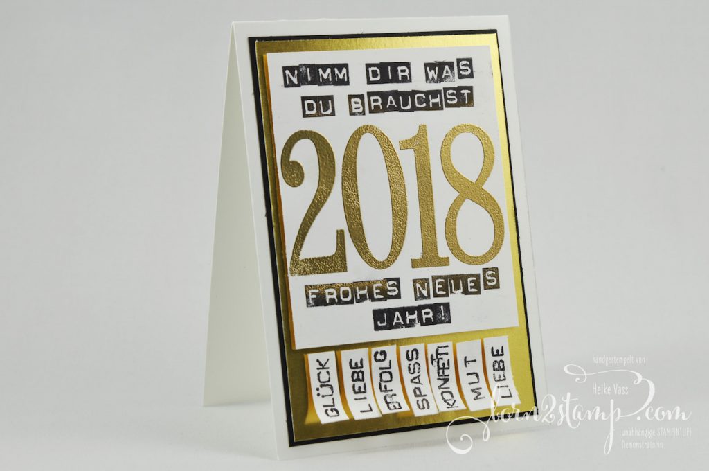 born2stamp STAMPIN' UP! INKSPIRE_me - Silvester Special - Labeler Alphabet - So viele Jahre
