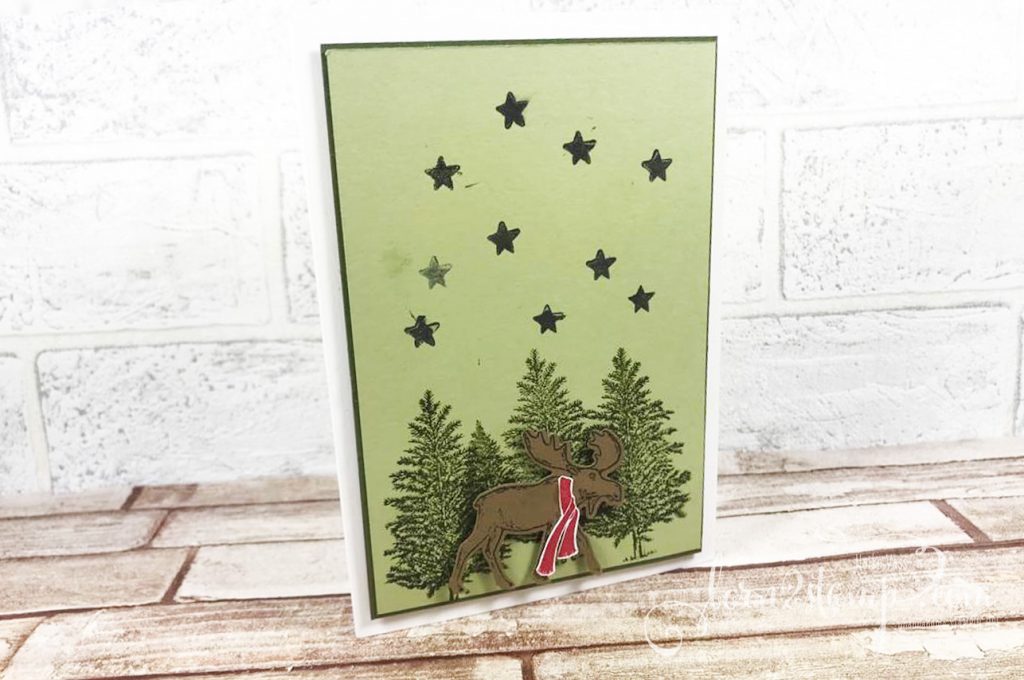 born2stamp Weihnachtskarten Merry Moose