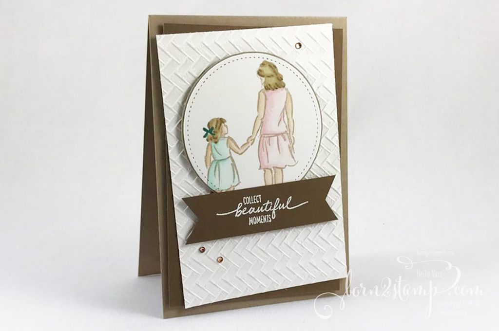 born2stamp STAMPIN UP INKSPIRE_me Beautiful Moments - Strandmatte - Stickmuster - Strass in Champagner