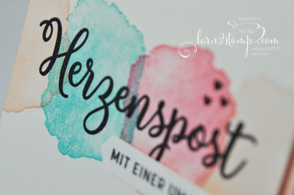born2stamp INKSPIRE me STAMPIN UP - Herzenspost - Painted Poppies - Per Herzenspost - Farbenfrohe Freude