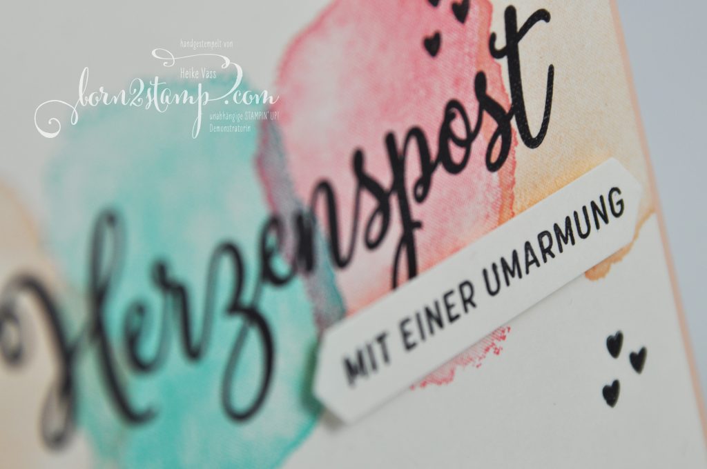born2stamp INKSPIRE me STAMPIN UP - Herzenspost - Painted Poppies - Per Herzenspost - Farbenfrohe Freude