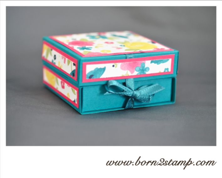 Stampin‘ UP! Box mit DSP Gartenparty