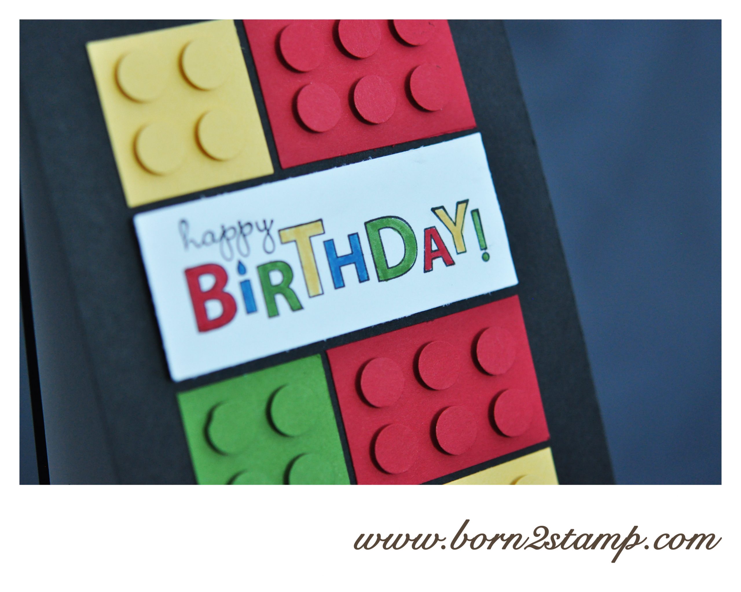 Stampin‘ UP! Geburtstagskarte mit Bring on the cake Legokarte