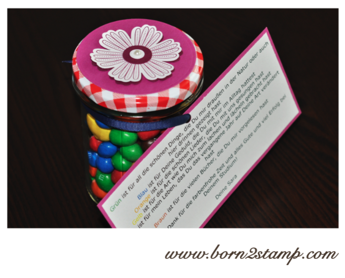 Stampin‘ UP! Abschiesgeschenk für Kindergarten Erzieherin mit Mixed Bunch
