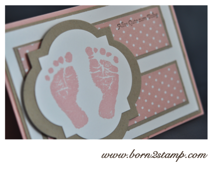 Stampin‘ UP! Babykarte mit Babysteps und Kleine Wünsche