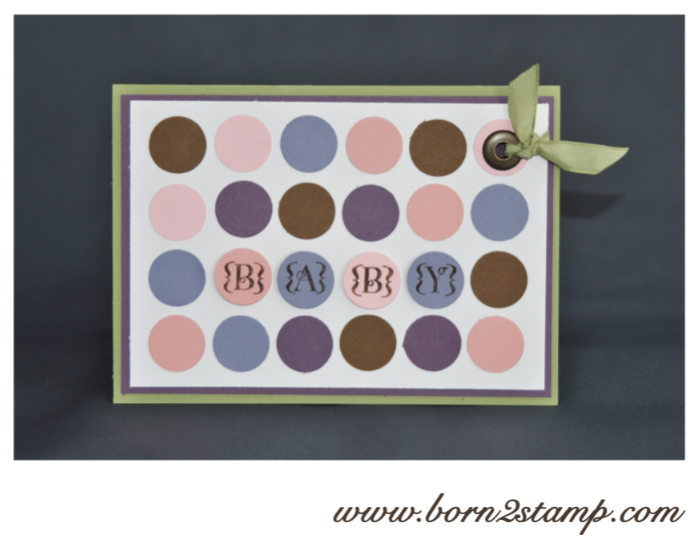 Stampin‘ UP! Babykarte mit Occasions Alpha