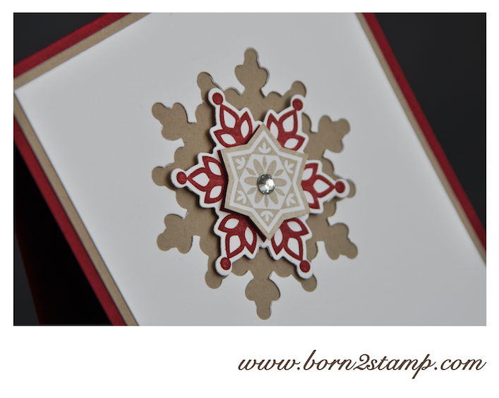 Stampin‘ UP! Weihnachtskarte mit Festive Flurry