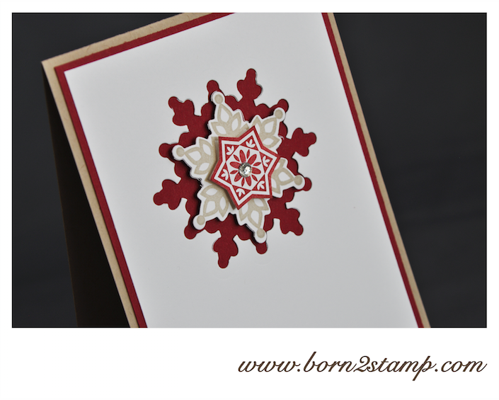 Stampin‘ UP! Weihnachtskarte mit Festive Flurry