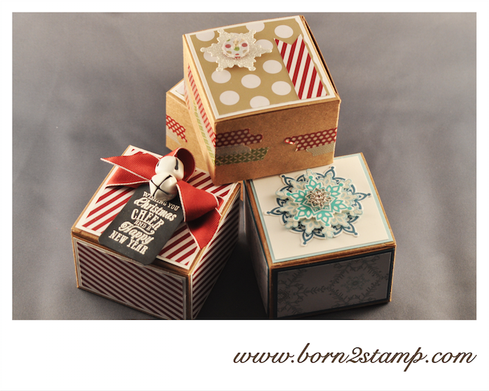 Stampin‘ UP! Sandfarbene Geschenkboxen