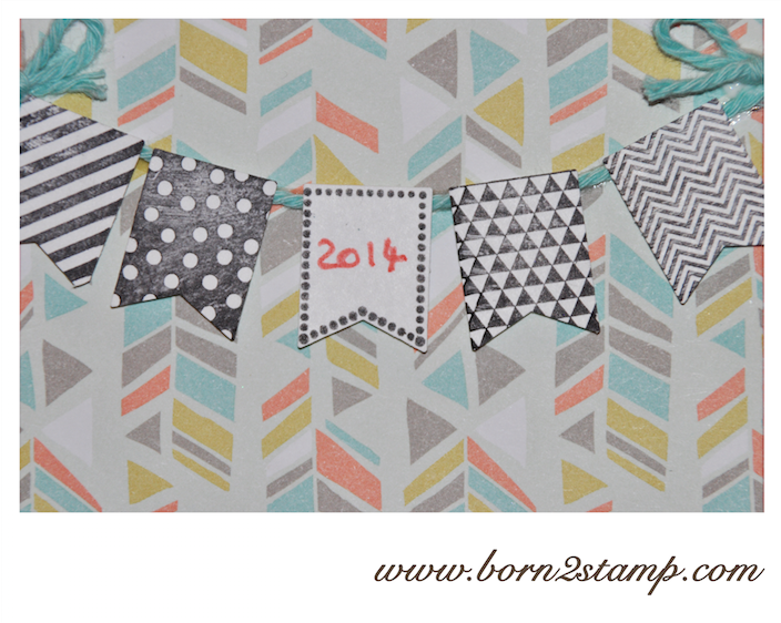 STAMPIN‘ UP! Neujahrskarte mit Süße Sorbets SAB 2014