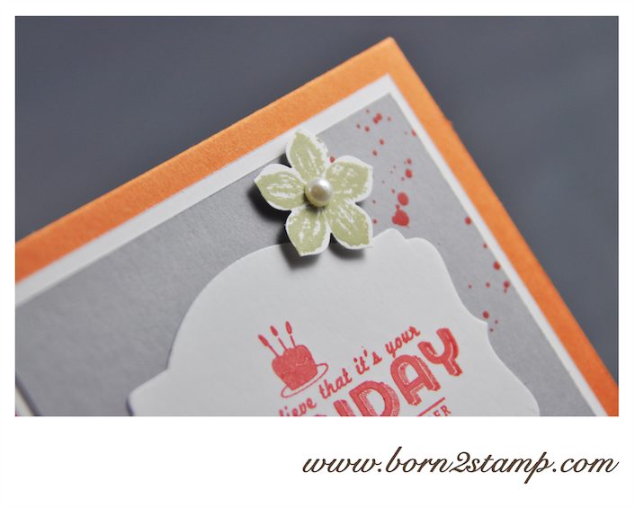 STAMPIN‘ UP! Geburtstagskarte mit SAB See ya later und Flower Shop und Petite Petals und Gorgeous Grunge und Framelits Deco Labels