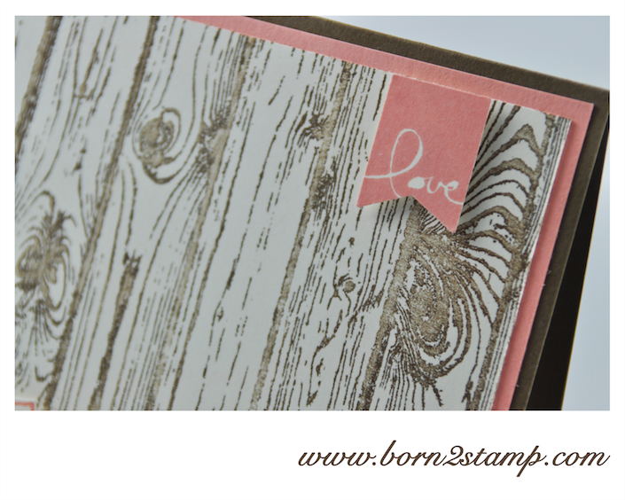 STAMPIN‘ UP! Valentinskarte mit Hardwood und Banner Blast : Im Fähnchenfieber und Ein duftes Duzend und Petite Petals