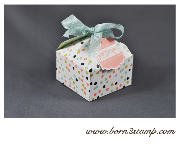 STAMPIN‘ UP! Verpackung mit dem Envelope Punch Board und SAB DSP Süße Sorbets und Nett-iketten und Stanze Designeretikett