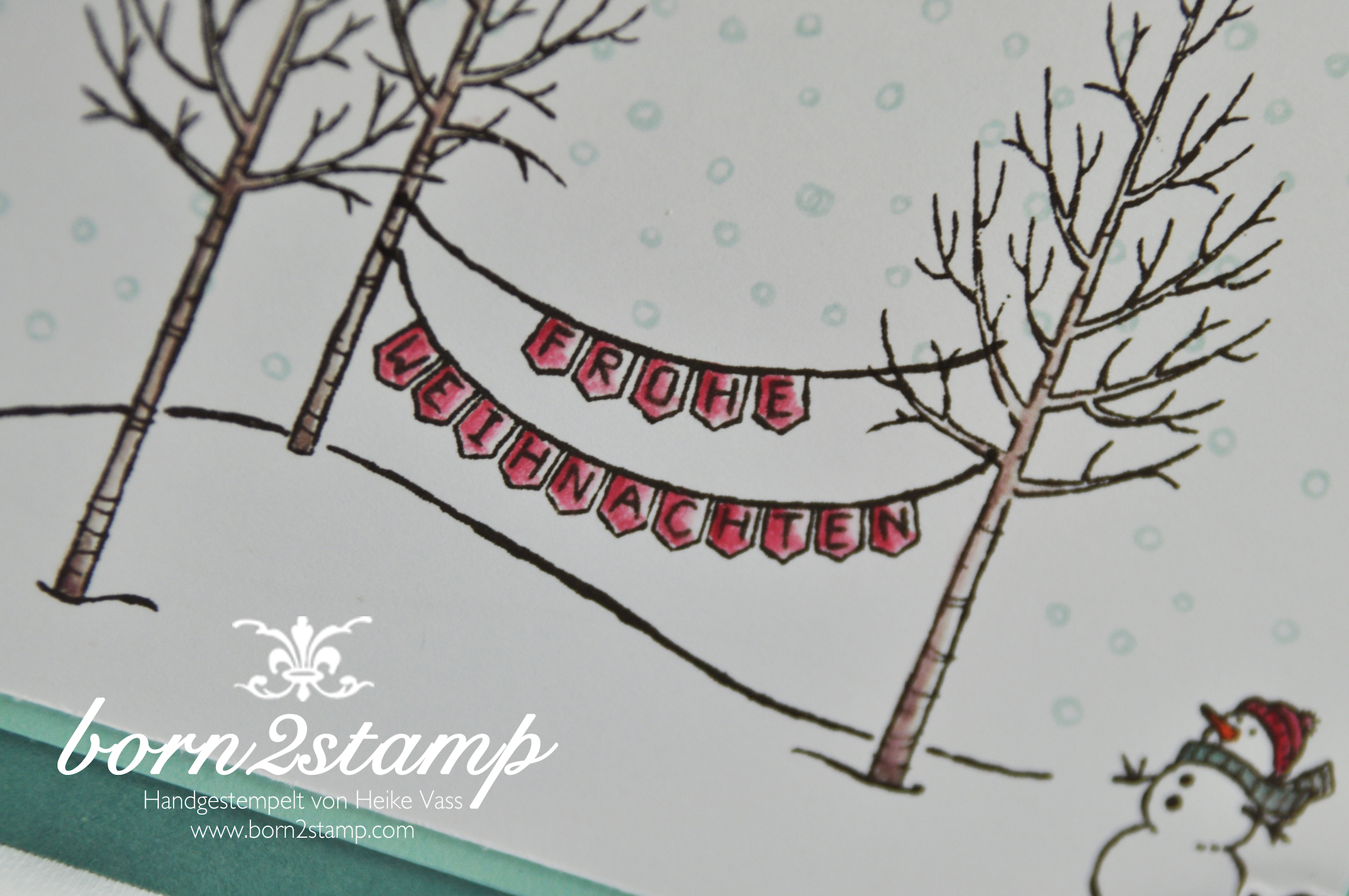 STAMPIN‘ UP! Weihnachtskarte Weiße Weihnacht