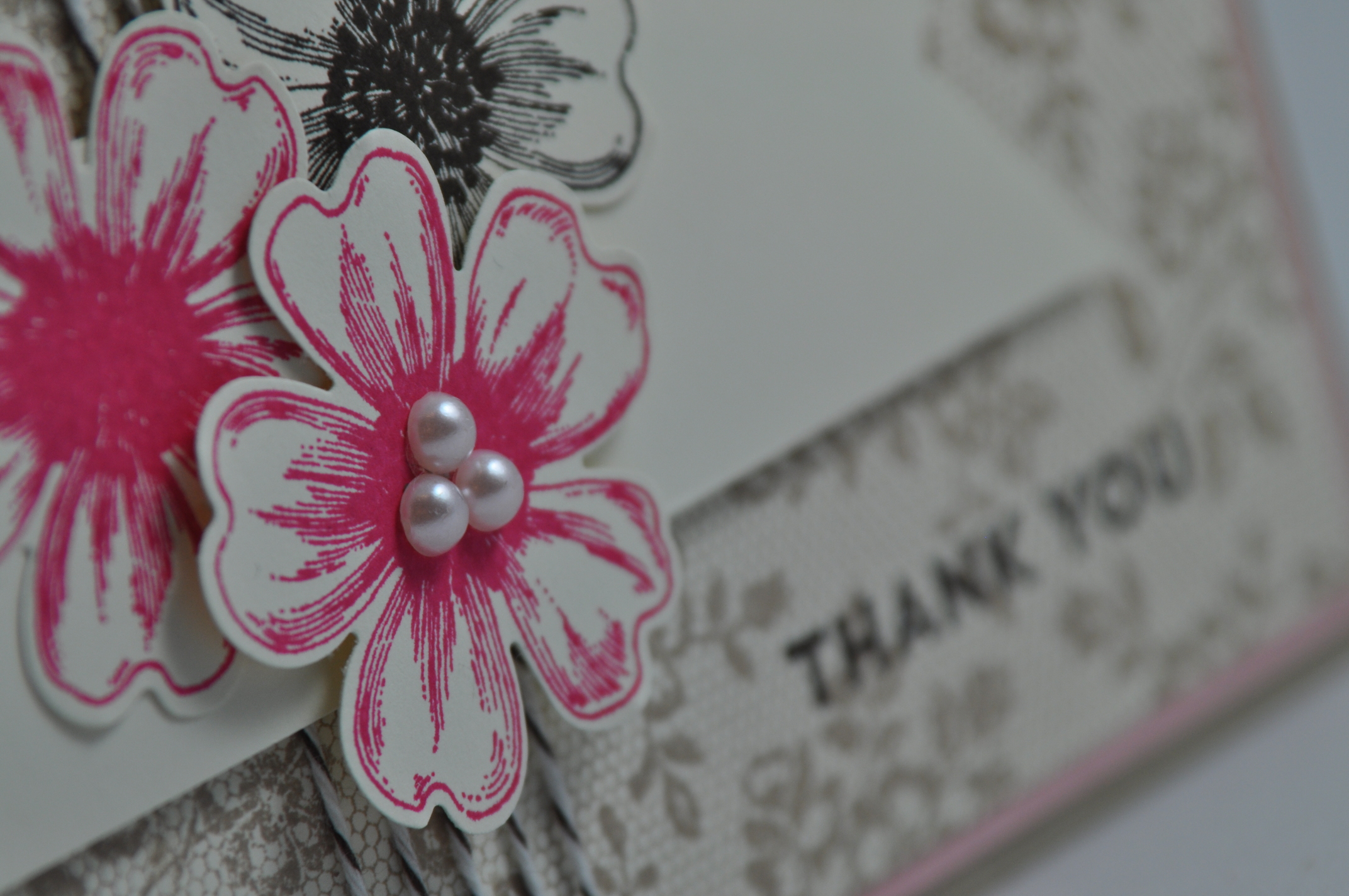 STAMPIN‘ UP! Dankeskarte I love lace Celebrate Baby Flower Shop Spruch-reif