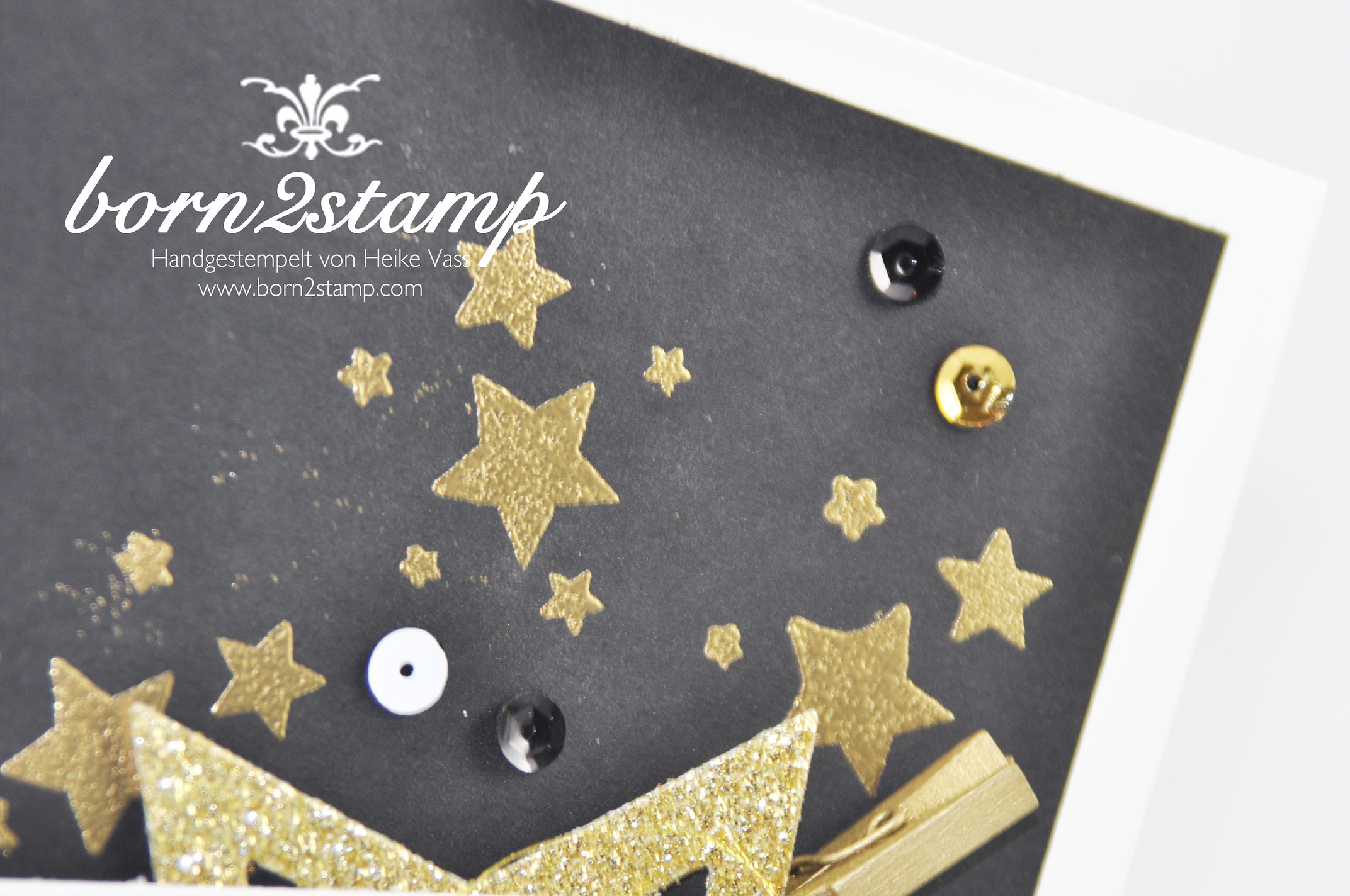 born2stamp STAMPIN‘ UP! Weihnachtskarte – Stern-Kollektion – Embossing – Perpetual Birthday Calendar – Froehliche Weihnachten
