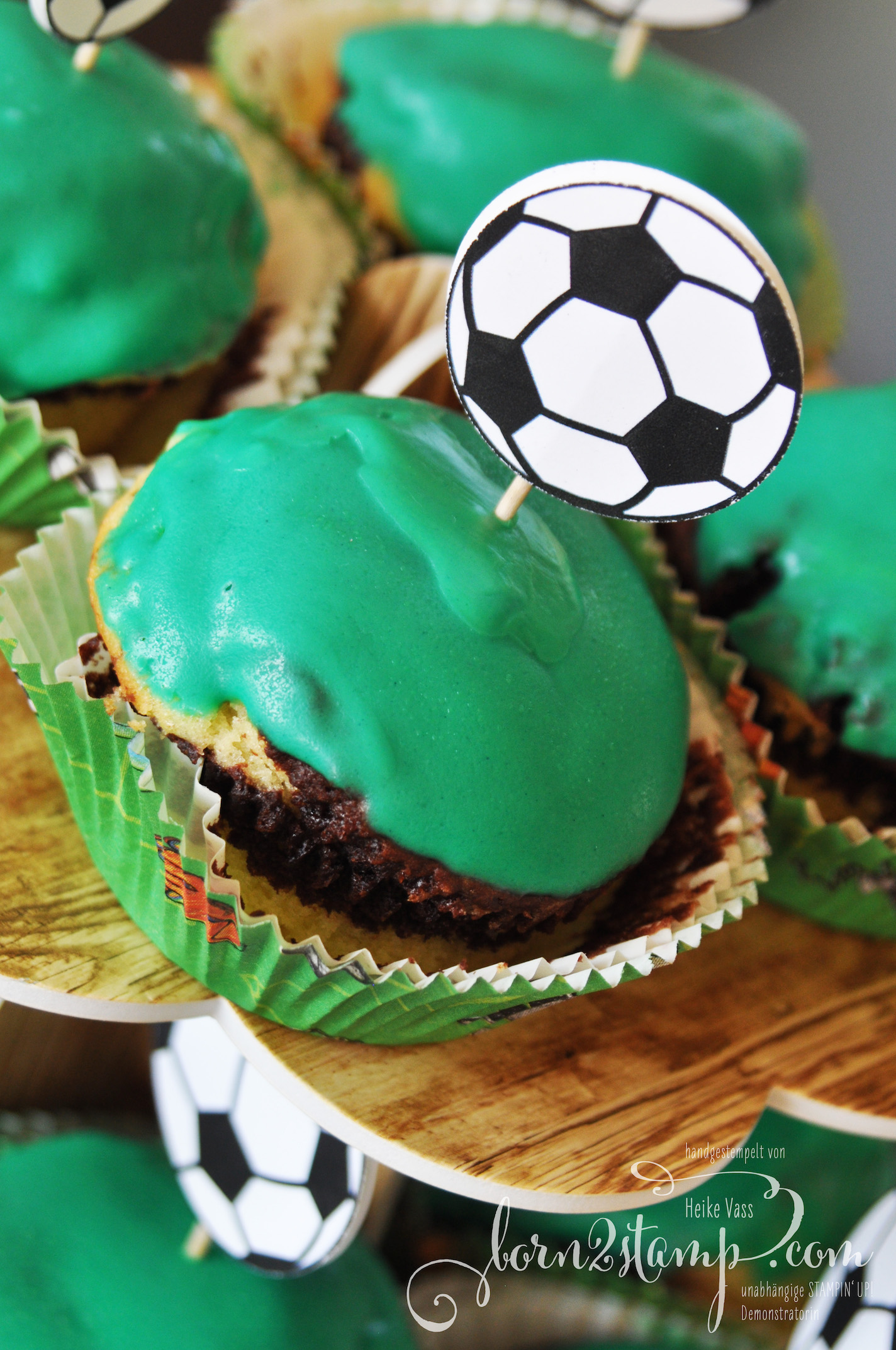 born2stamp STAMPIN‘ UP! Fussball-Party Muffins
