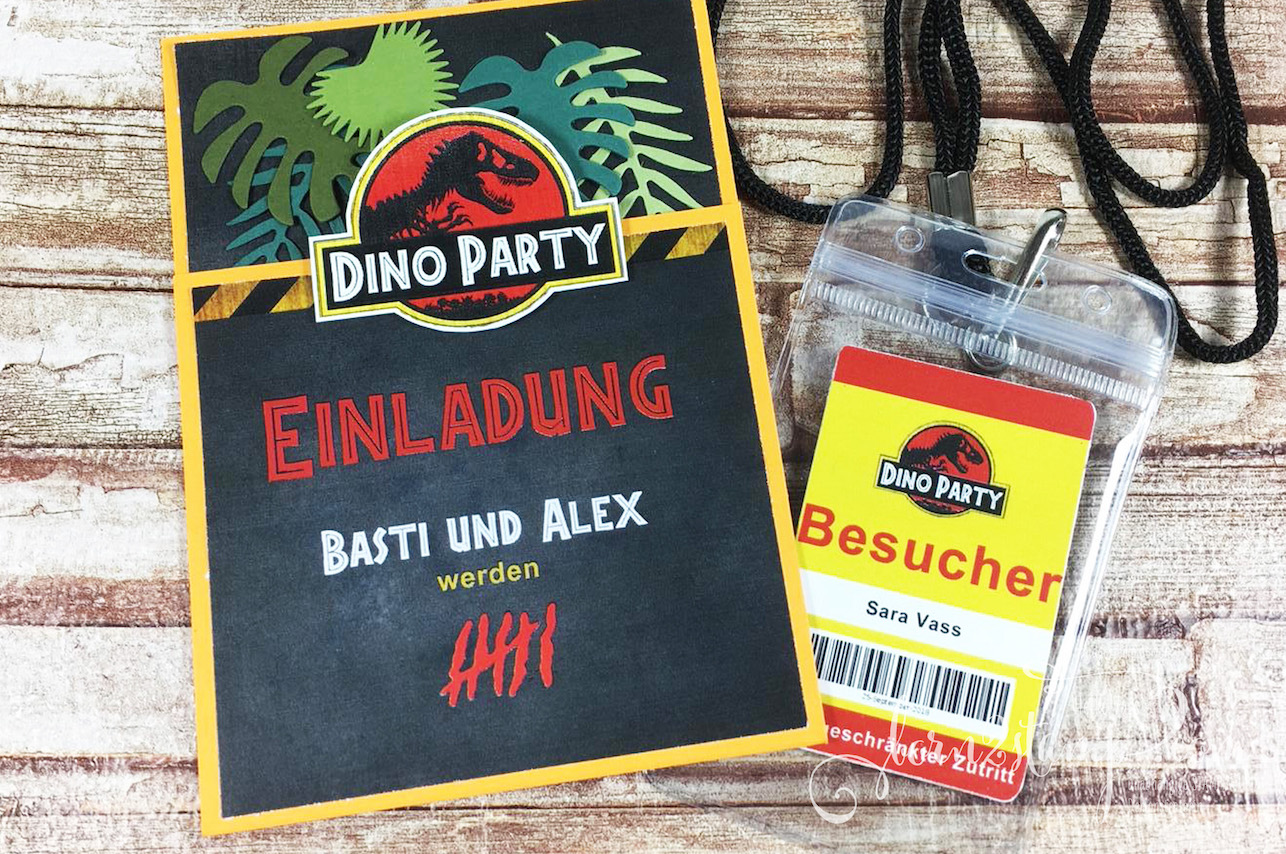 born2stamp Dino-Party – Einladungen