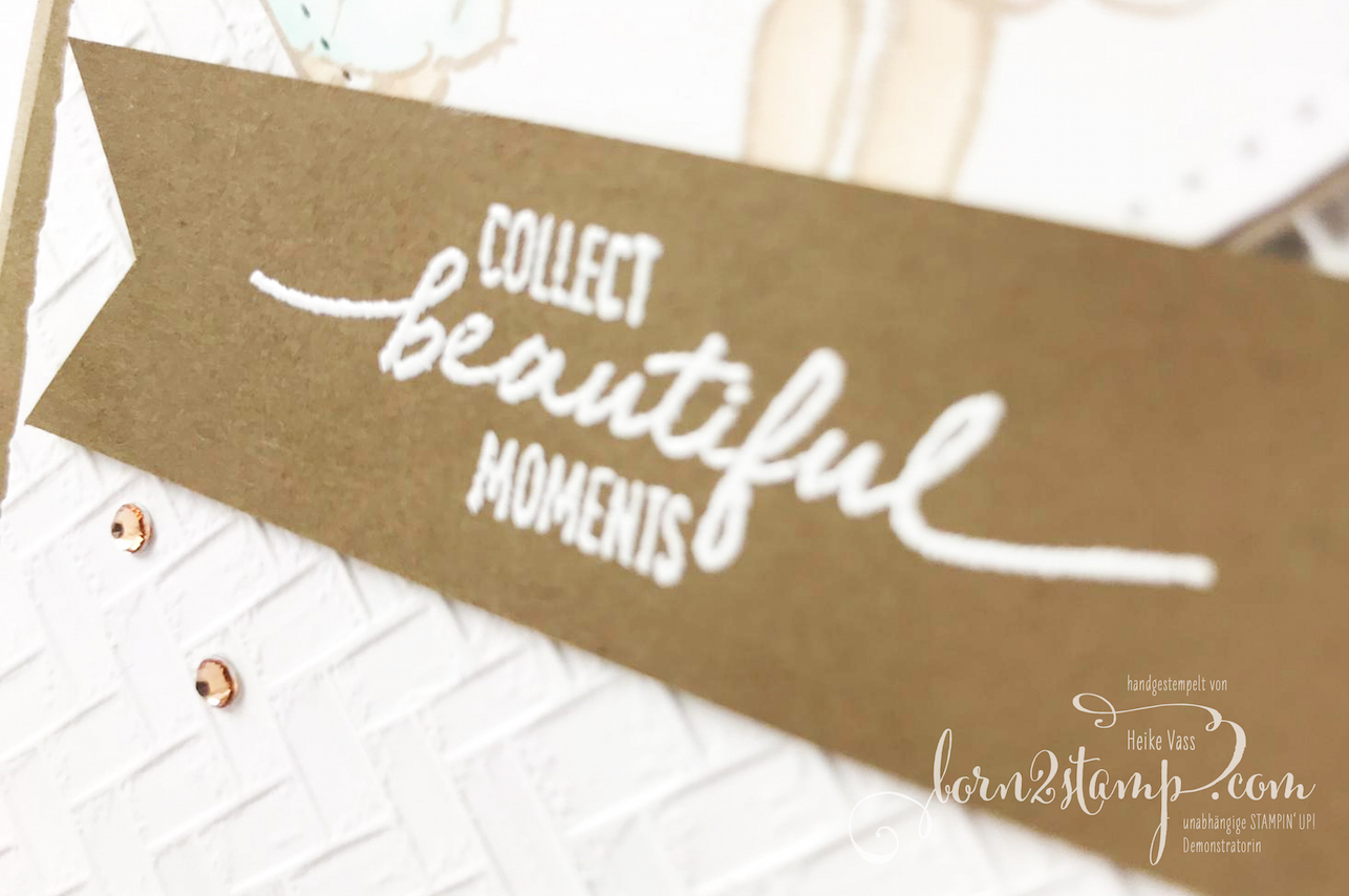 born2stamp STAMPIN UP INKSPIRE_me Beautiful Moments – Strandmatte – Stickmuster – Strass in Champagner